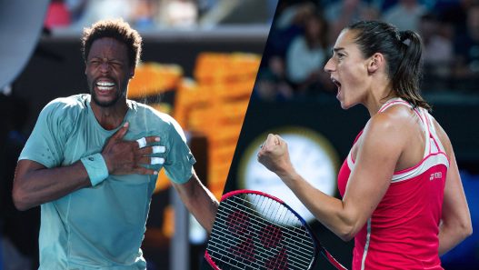 Gael Monfils et Caroline Garcia à l'Open d'Australie 2025 (Getty Images)