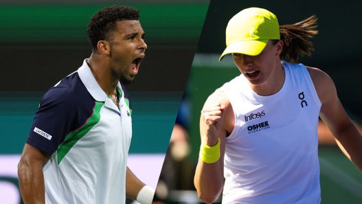 Arthur Fils s'est qualifié pour son premier 1/8 de finale à Indian Wells. Iga Swiatek a déroule pour poursuivre sa route (Getty Images).