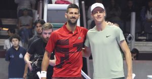 Six Kings Slam, Jannik Sinner, Novak Djokovic, Riyad, 17 octobre 2024 (Felice Calabro)