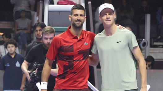 Six Kings Slam, Jannik Sinner, Novak Djokovic, Riyad, 17 octobre 2024 (Felice Calabro)