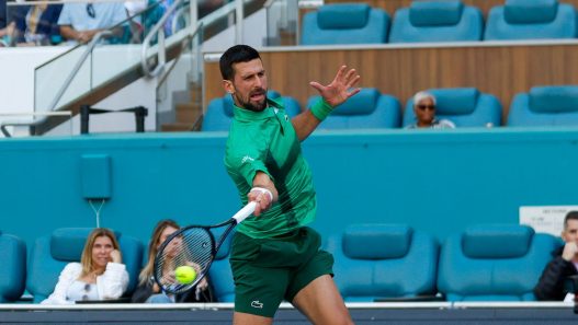 Novak Djokovic au Miami Open. (Getty Images)
