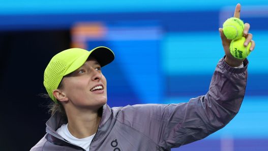Iga Swiatek lors de son second tour à Indian Wells. (Getty Images)