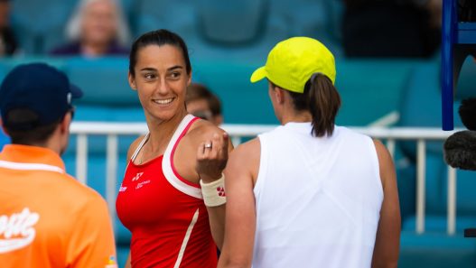 Iga Swiatek s'est à une nouvelle fois imposée en deux sets contre Caroline Garcia (Getty Images)