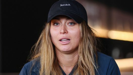 Paula Badosa d'Espagne lors de la journée des médias du Mutua Madrid Open 2025, ATP Masters 1000 et WTA 1000, tournoi de tennis à la Caja Magica à Madrid, Espagne. (Alamy)