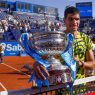 Carlos Alcaraz lors de son deuxième titre au tournoi ATP 500 de Barcelone en 2023 (Getty Images)