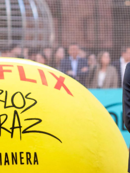 Carlos Alcaraz lors de la présentation de sa série Netflix à Madrid (Getty Images)