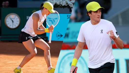 Iga Swiatek et Joao Fonseca se sont imposés au Mutua Madrid Open ce jeudi. (Getty Images)