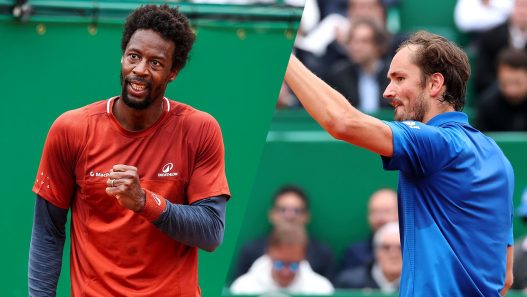 Gael Monfils et Daniil Medvedev se sont qualifiés pour le deuxième tour du Masters 1000 de Monte-Carlo. (Getty Images)