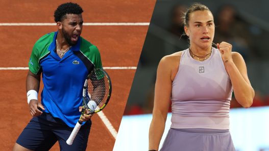 Arthur Fils et Aryna Sabalenka lors des Masters et WTA 1000 de Rome 2025 (Getty Images)