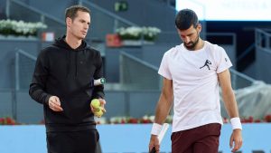 Andy Murray avec Novak Djokovic. (MMOpen/X)