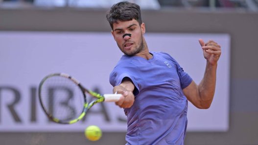 Carlos Alcaraz élimine Jack Draper en quart de finale de Rome. (Peter Staples/ATP Tour)
