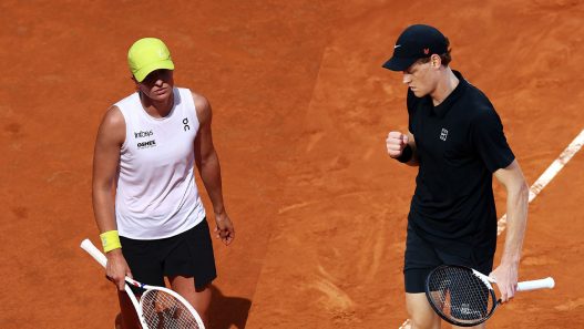 Iga Swiatek a été éliminée tandis que Jannik Sinner s'est imposé pour son retour au Masters 1000 de Rome. (Getty Images)