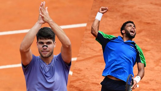 Carlos Alcaraz et Arthur Fils se sont qualifiés pour les huitièmes de finale du Masters 1000 de Rome. (Getty Images)
