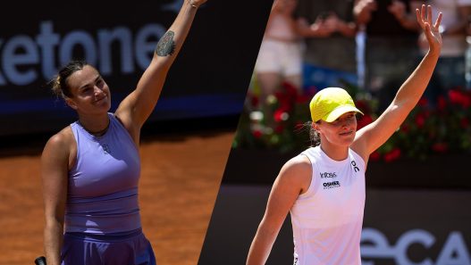 Aryna Sabalenka et Iga Swiatek pourront s'affronter dès les quarts de finale à Roland-Garros. (Getty Images)