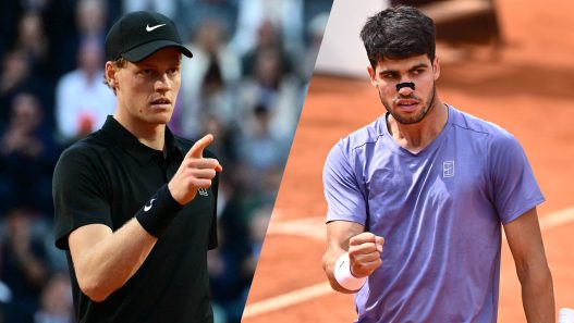 Jannik Sinner et Carlos Alcaraz sont les têtes de série 1 et 2 à Roland-Garros. (Getty Images)