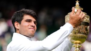 Carlos Alcaraz, vainqueur à Wimbledon en 2024 (Wimbledon)