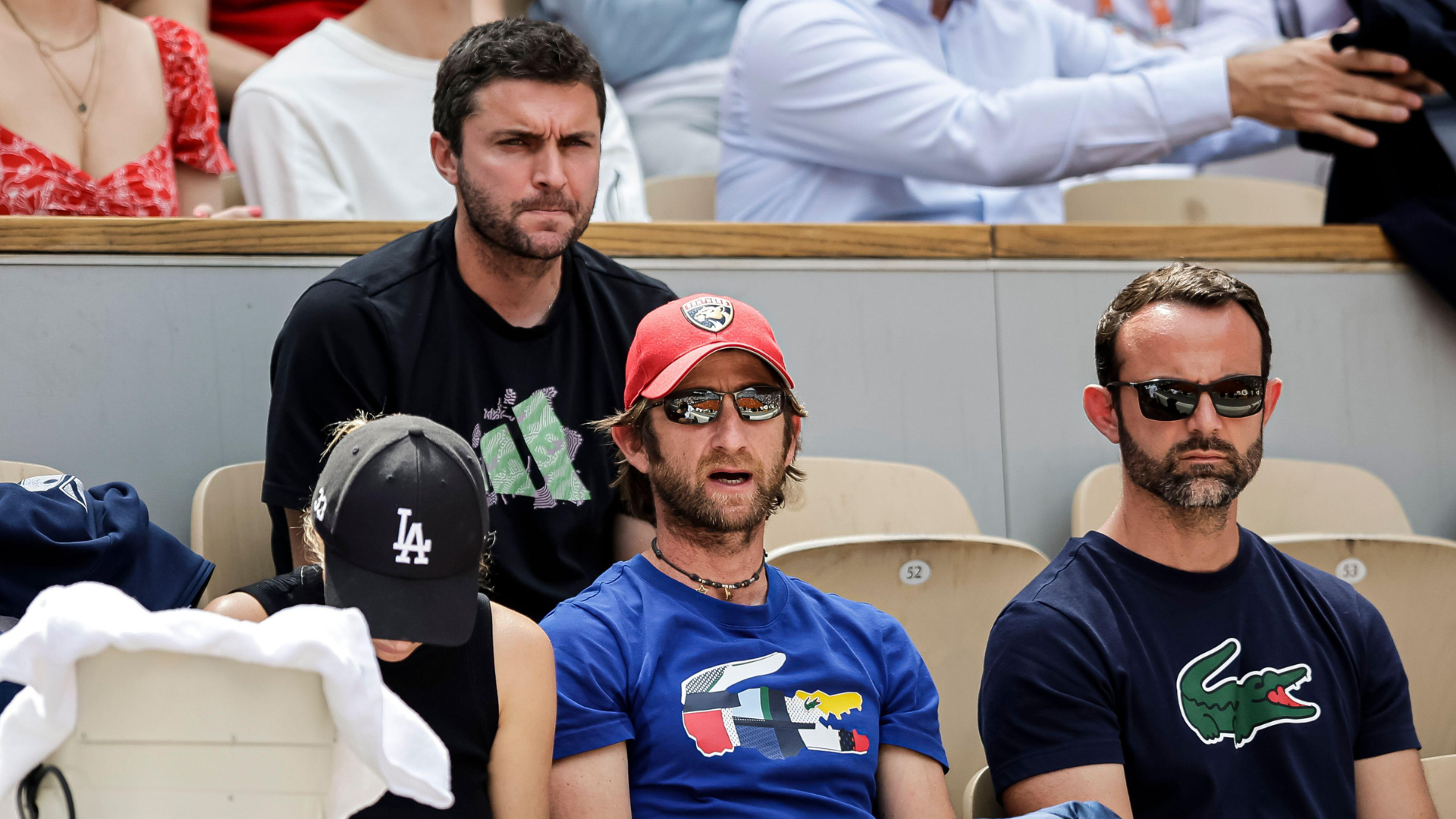 Gilles Simon et Gilles Cervara, les entraineurs de Daniil Medvedev (Photo by Eurasia Sport Images/Just Pictures/Sipa USA)