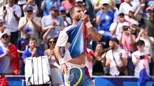 Corentin Moutet va disputer son premier match avec l'Équipe de France de Coupe Davis (Corentin Moutet/IG)