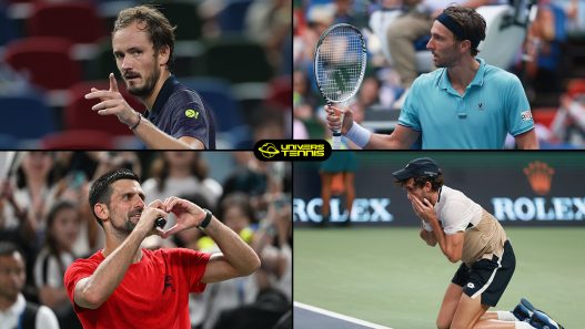 Daniil Medvedev, Arthur Rinderknech, Novak Djokovic et Valentin Vacheront disputeront les demi-finales au Masters 1000 de Shanghai (Getty Images)
