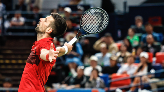 Novak Djokovic en finale du Shanghai Rolex Masters 2024. (Credit: Sipa US/Alamy Live News)