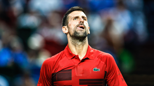 Début réussi pour Novak Djokovic au Masters 1000 de Shanghai, puisqu'il élimine Marin Cilic. (Crédit : Sipa US/Alamy Live News)
