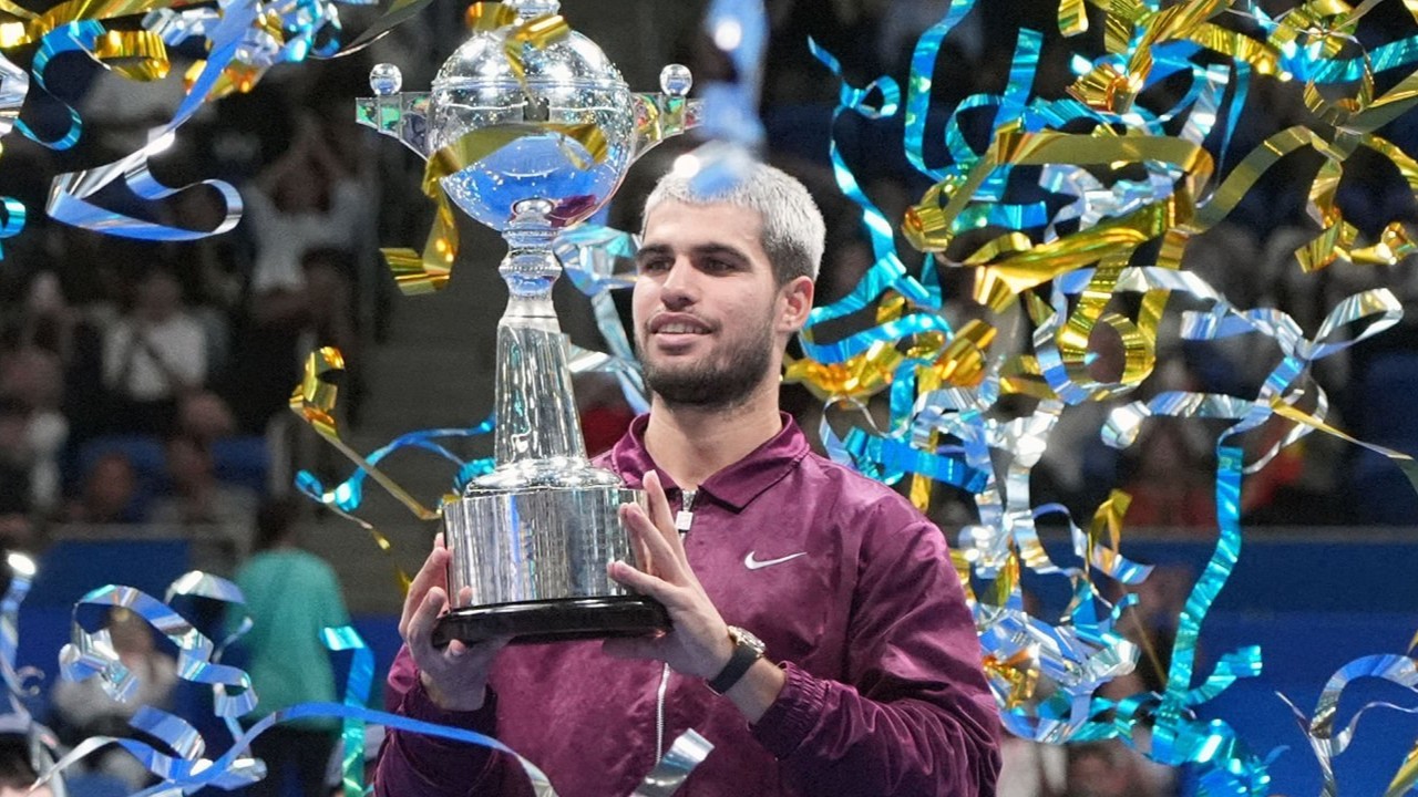 Carlos Alcaraz a remporté le tournoi ATP 500 de Tokyo en 2025. (Koji Watanabe/Getty Images)