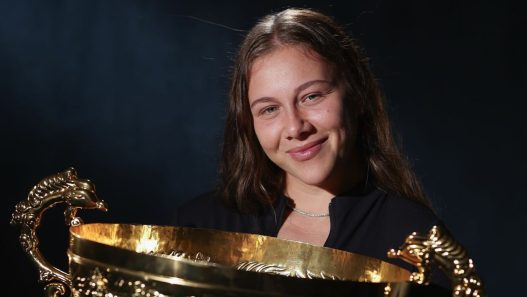 Amanda Anisimova, qui a remporté le WTA 1000 de Pékin, ne participera pas au tournoi de Wuhan. (Lintao Zhang/Getty Images)
