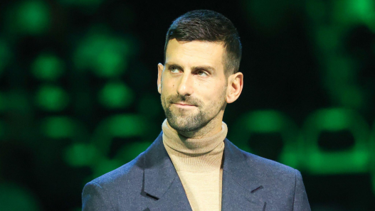 Novak Djokovic durant la cérémonie de la Coupe Davis (Alamy)