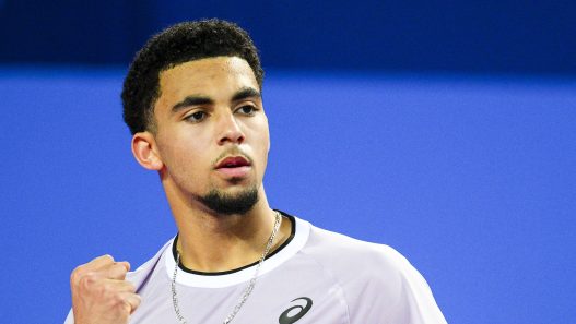 Arthur Fils à l'ATP 250 de Montpellier en 2023 (Open Occitanie).