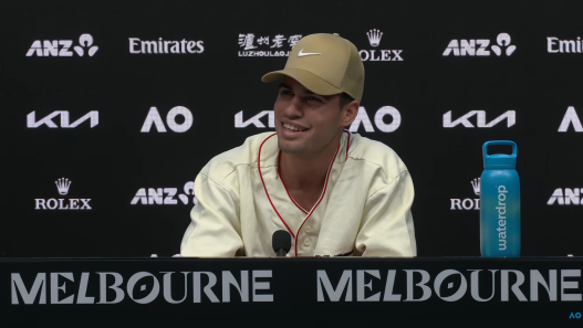 Carlos Alcaraz s'est exprimé en conférence de presse avant le début de l'Open d'Australie (Australian Open)
