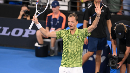 Daniil Medvedev sera au rendez-vous des quarts de finale à Dubaï (Image d'illustration - alamy)