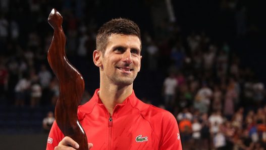 Novak Djokovic a remporté le tournoi d'Adelaïde en 2023. (Sarah Reed/Getty Images)