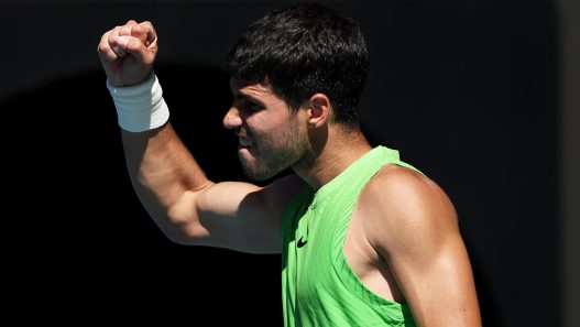 Carlos Alcaraz défiera Tommy Paul ce vendredi. (Getty Images)