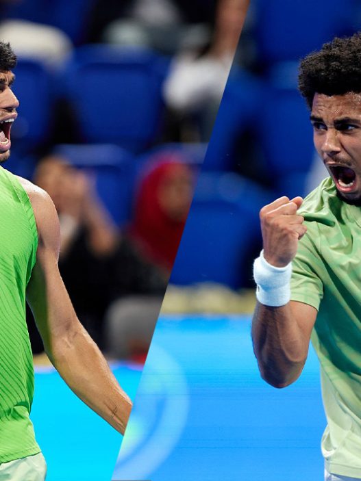 Carlos Alcaraz et Arthur Fils s'affronteront pour le titre en finale du tournoi ATP 500 de Doha (Getty Images)