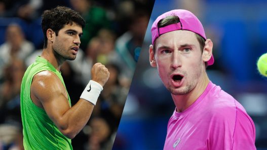 Carlos Alcaraz affrontera Valentin Royer en huitièmes de finale du tournoi ATP 500 de Doha (Getty Images)