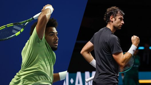 Arthur Fils et Quentin Halys s'affronteront pour une place en quarts de finale du tournoi ATP 500 de Doha (Getty Images)