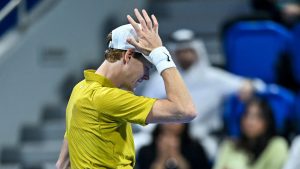 Jannik Sinner lors du tournoi ATP 500 de Doha (Getty Images)