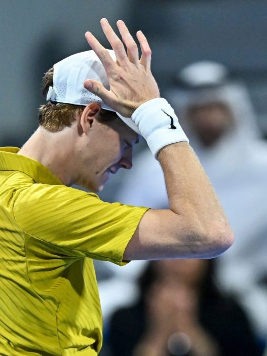 Jannik Sinner lors du tournoi ATP 500 de Doha (Getty Images)