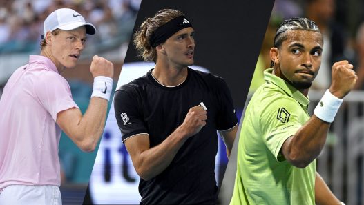 Jannik Sinner, Alexander Zverev et Arthur Fils seront au rendez-vous des quarts de finale au Masters 1000 de Miami 2026 (Miami Open)