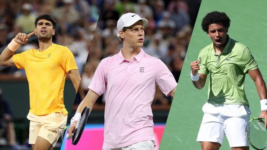 Carlos Alcaraz, Jannik Sinner et Arthur Fils seront au rendez-vous des quarts de finale à Indian Wells (Getty Images)