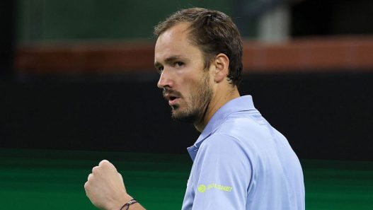 Daniil Medvedev lors de son huitième de finale à Indian Wells (Getty Images)