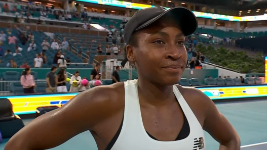 Coco Gauff s'en sort contre Elisabetta Cocciaretto à Miami (Getty Images)