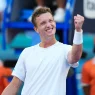 Jiri Lehecka célèbre sa victoire © Rich Storry / Getty images via AFP