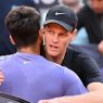 Jannik Sinner et Carlos Alcaraz à Rome en 2025. (Tullio Puglia/Getty Images)