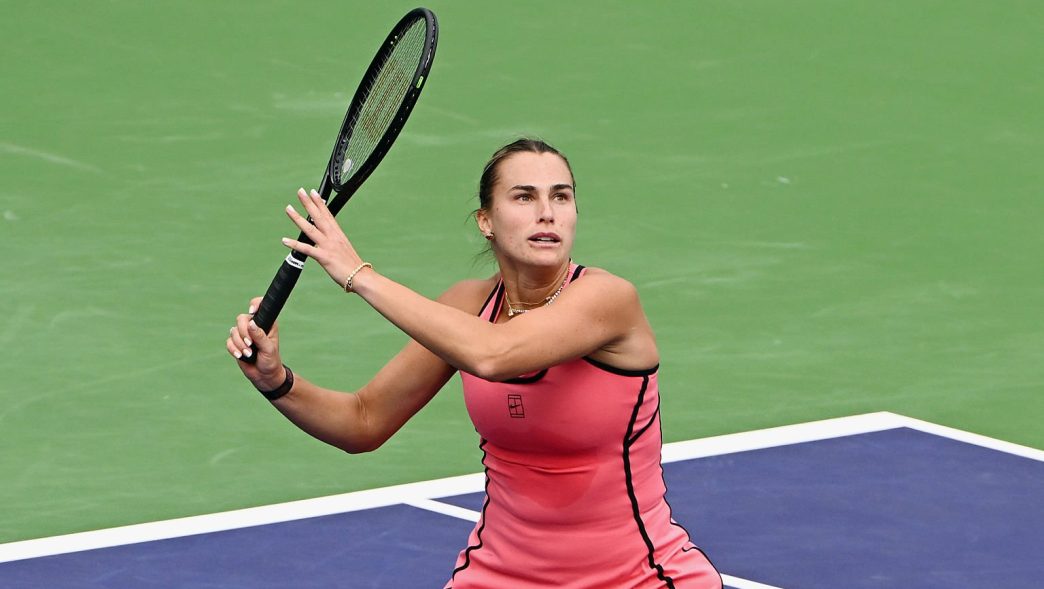 Aryna Sabalenka a facilement battu Jaqueline Cristian à Indian Wells. (Getty Images)