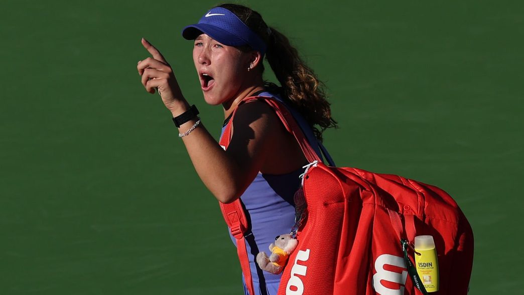 Mirra Andreeva s'est montrée hostile envers les spectateurs d'Indian Wells ce lundi. (Getty Images)