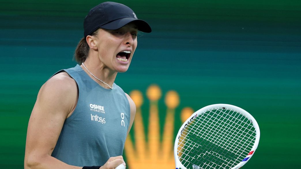 Iga Swiatek a pulvérise Karolina Muchova ce mercredi. (Getty Images)