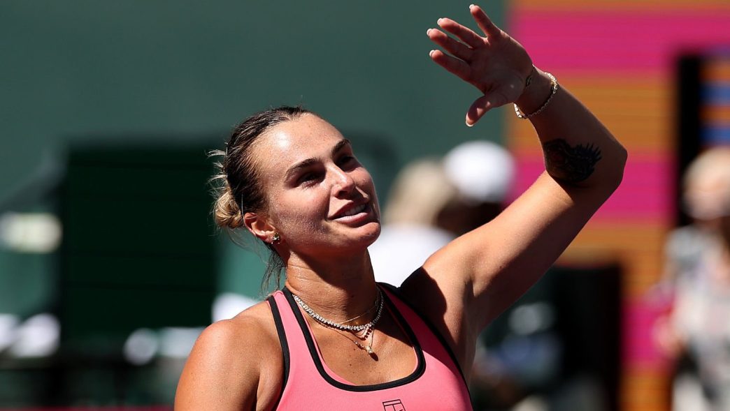 Aryna Sabalenka va disputer sa 3e finale à Indian Wells. (Getty Images)
