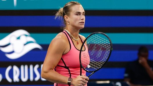 Aryna Sabalenka a battu Elena Rybakina ce jeudi à Miami. (Getty Images)