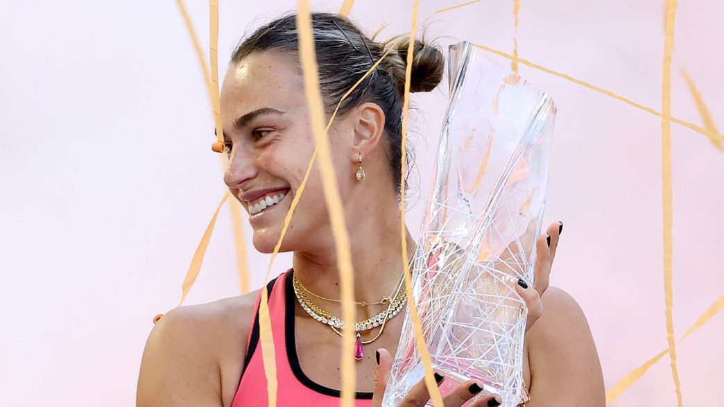 Aryna Sabalenka a remporté le WTA 1000 de Miami. (Getty Images)